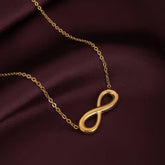 Bellia Infinity Love Necklace – Minimal Gold Plated Forever Pendant