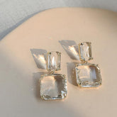 Bellia Luxe Crystal Statement Earrings – Gold Plated Drop Earrings