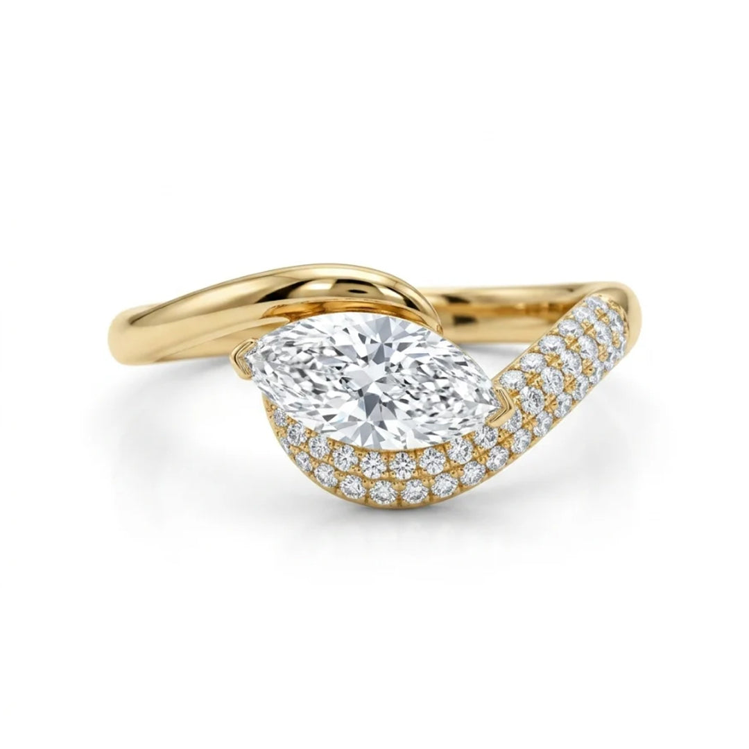 Bellia Marquise Zircon Statement Ring