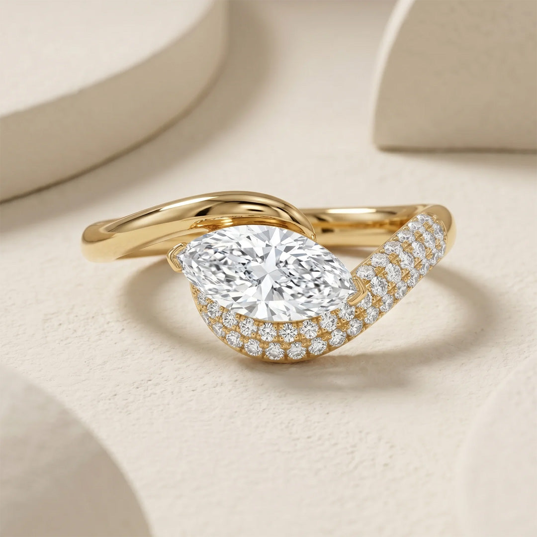 Bellia Marquise Zircon Statement Ring