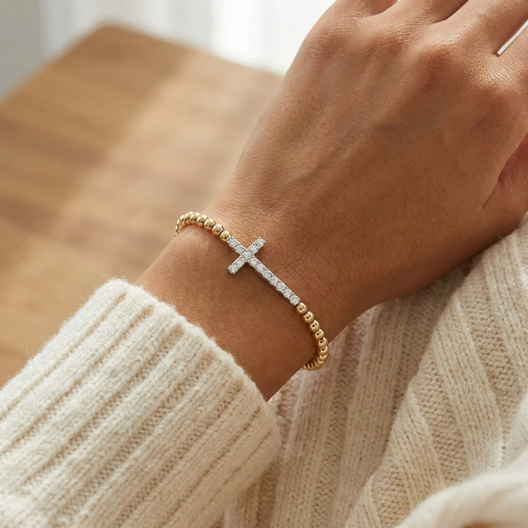 Bellia Divine Cross Bracelet