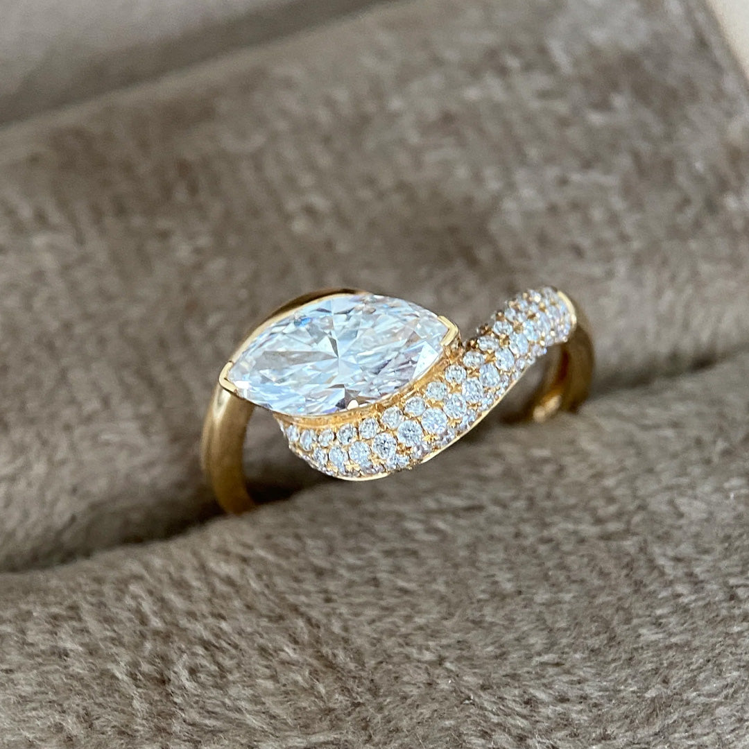 Bellia Marquise Zircon Statement Ring
