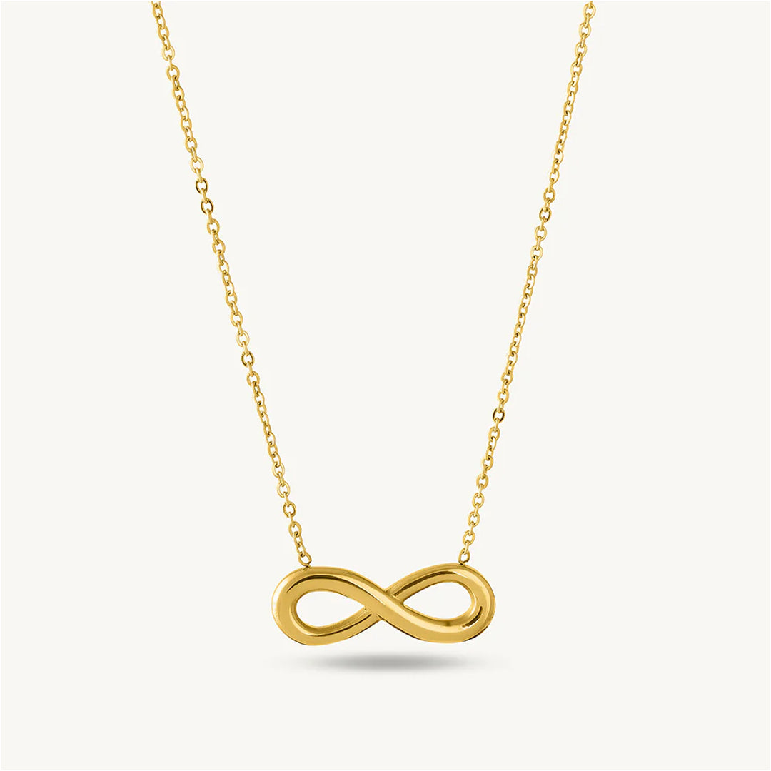 Bellia Infinity Love Necklace – Minimal Gold Plated Forever Pendant