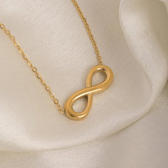 Bellia Infinity Love Necklace – Minimal Gold Plated Forever Pendant