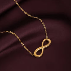 Bellia Infinity Love Necklace – Minimal Gold Plated Forever Pendant