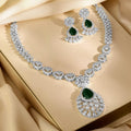 Bellia Emerald Luxe Crystal Necklace Set