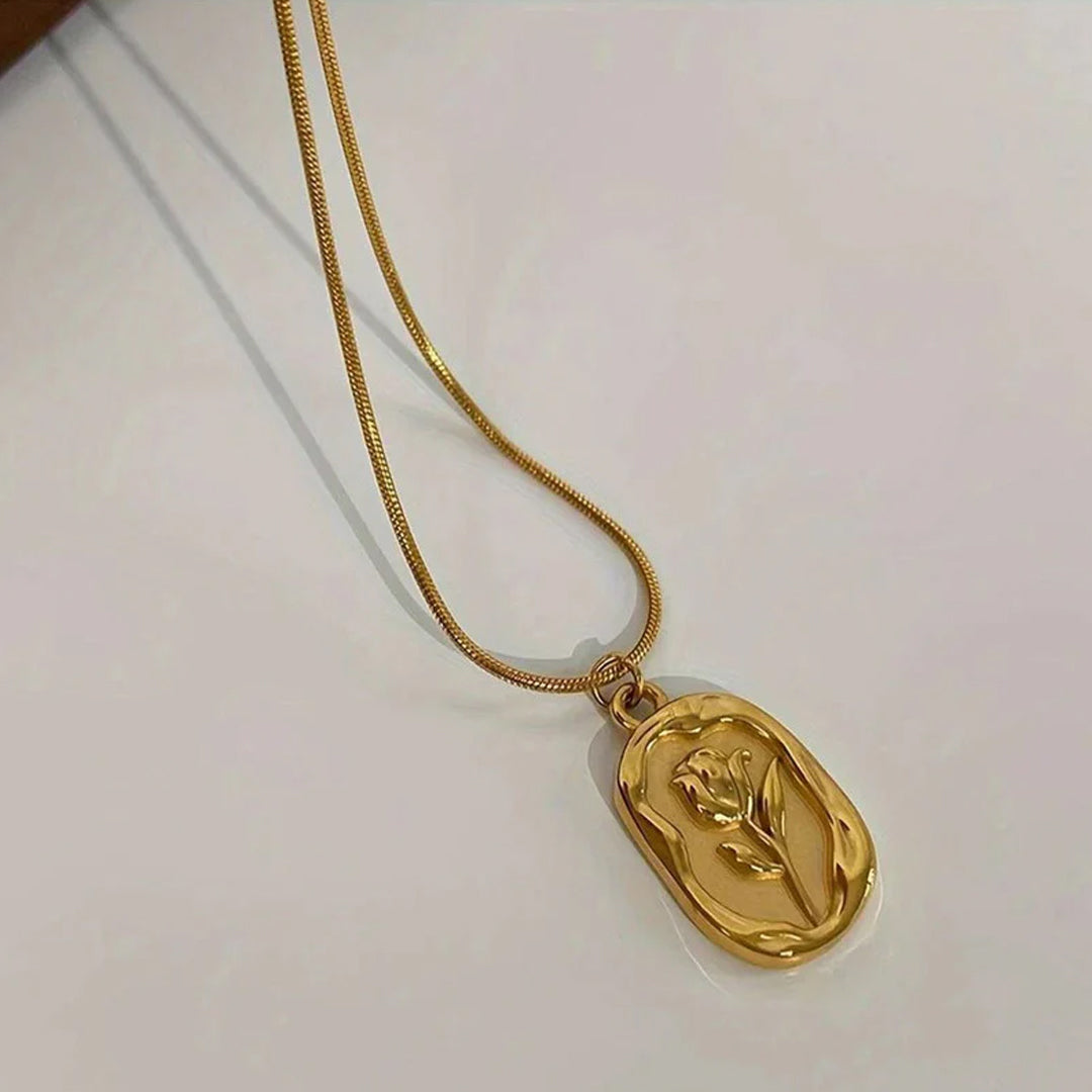 Bellia Divine Grace Pendant Necklace – Gold Sacred Charm Necklace