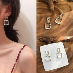 Bellia Luxe Crystal Statement Earrings – Gold Plated Drop Earrings