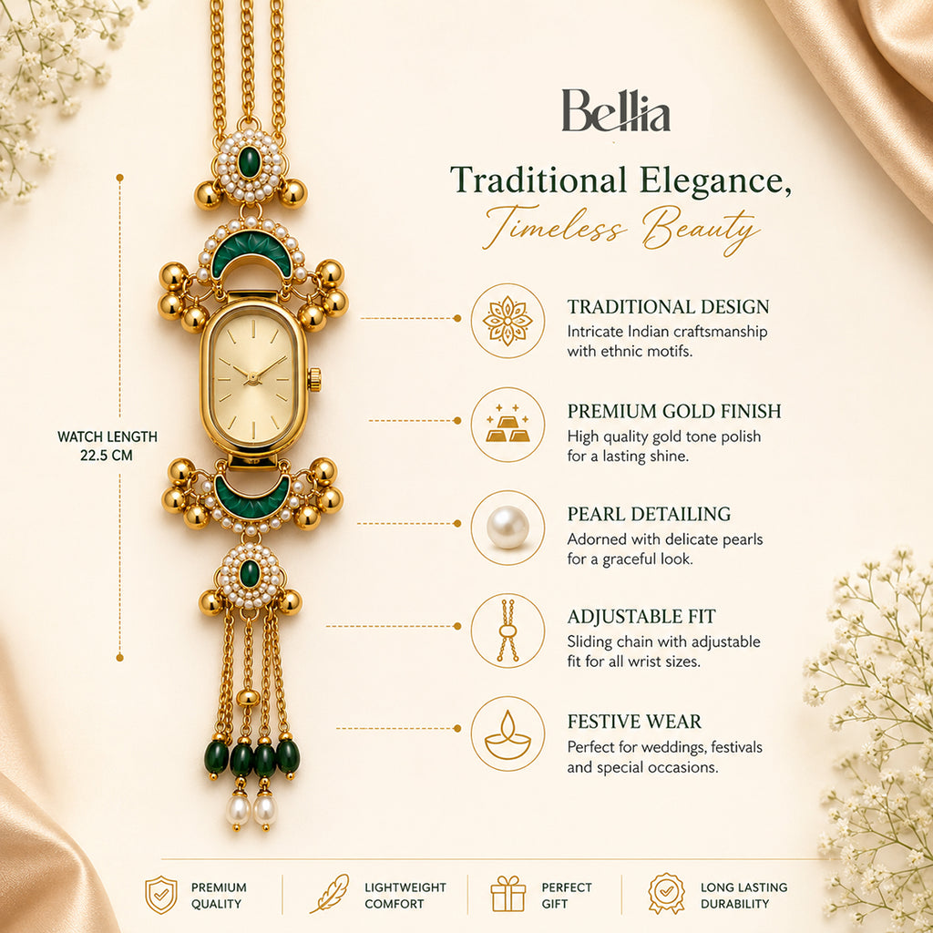 Bellia Kashmiri Heritage Bracelet Watch